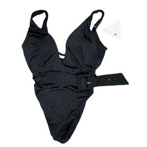 Buffbunny, Luxleisure, Black One Piece Swimsuit, XS, NWT.